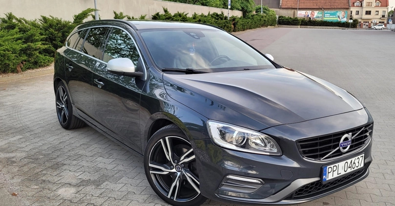 Volvo V60 cena 72900 przebieg: 165000, rok produkcji 2017 z Pleszew małe 137